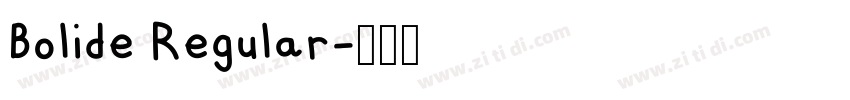 Bolide Regular字体转换